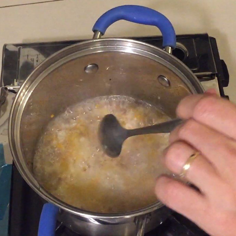 Step 7 Completion Beef potato porridge