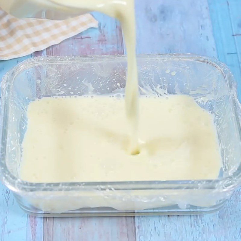 Step 3 Completion of Durian Jelly Yogurt
