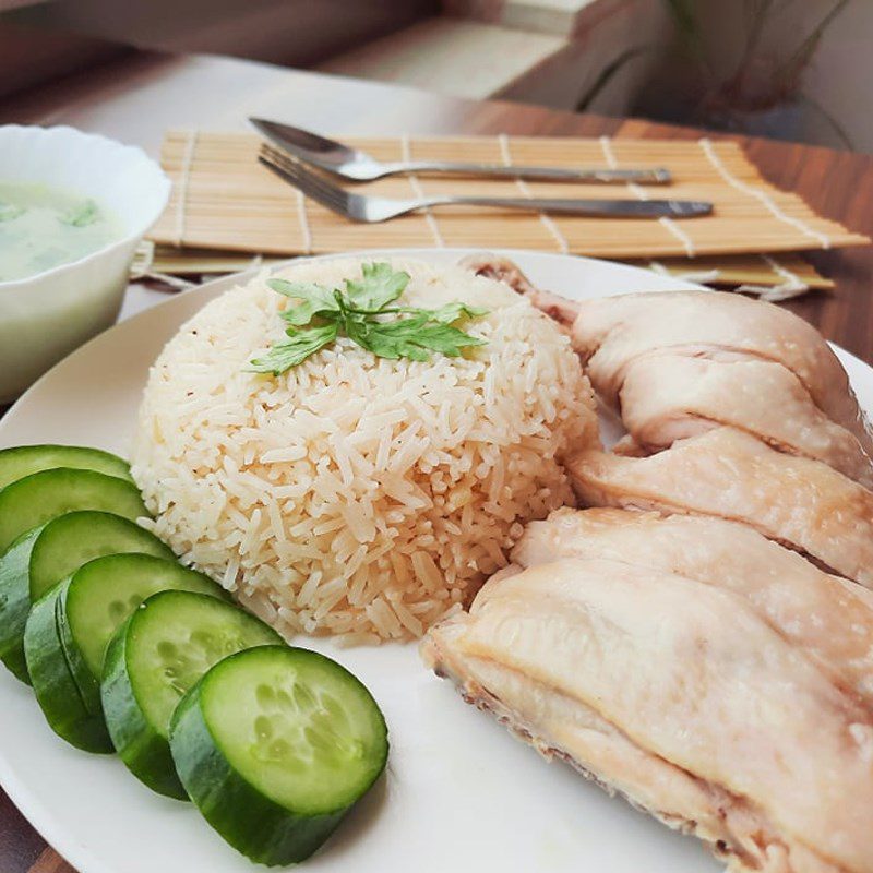 Step 5 Completion Thai Chicken Rice - Khao Man Gai