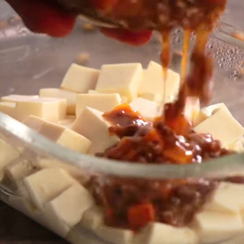 Step 4 Completion Soft tofu with ground beef sauce