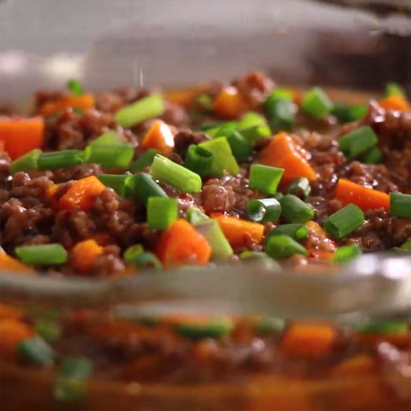 Step 4 Completion Soft tofu with ground beef sauce