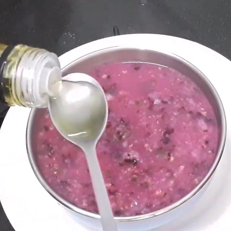 Step 3 Completion Beef porridge with amaranth