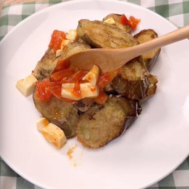 Step 4 Completion Eggplant with tomato sauce (Recipe shared by Tiktok Vegetarian Kitchen XANH)