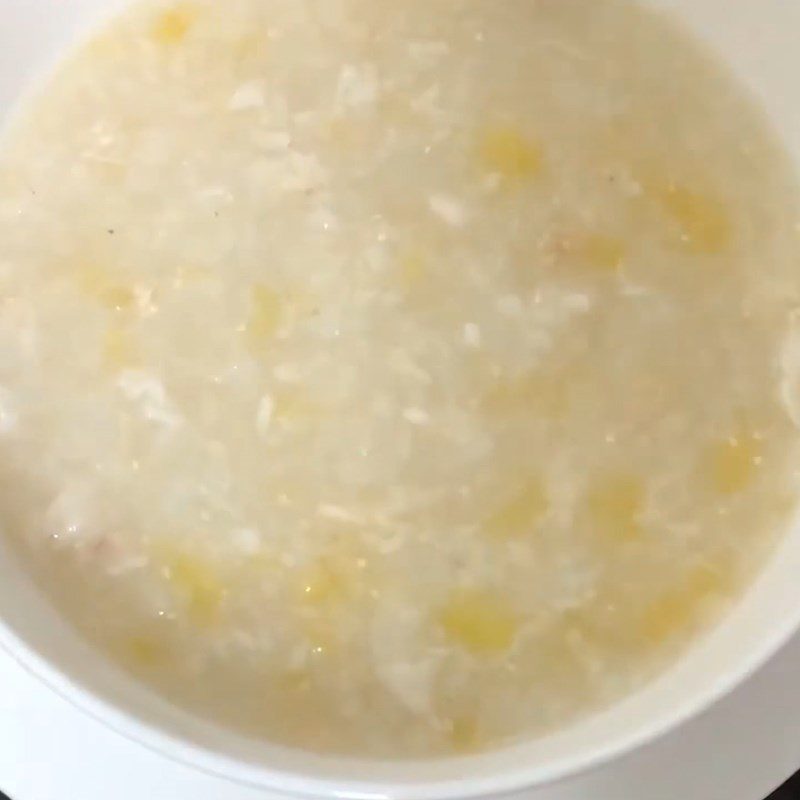 Step 4 Completion of Snakehead Fish Porridge with Sweet Potato