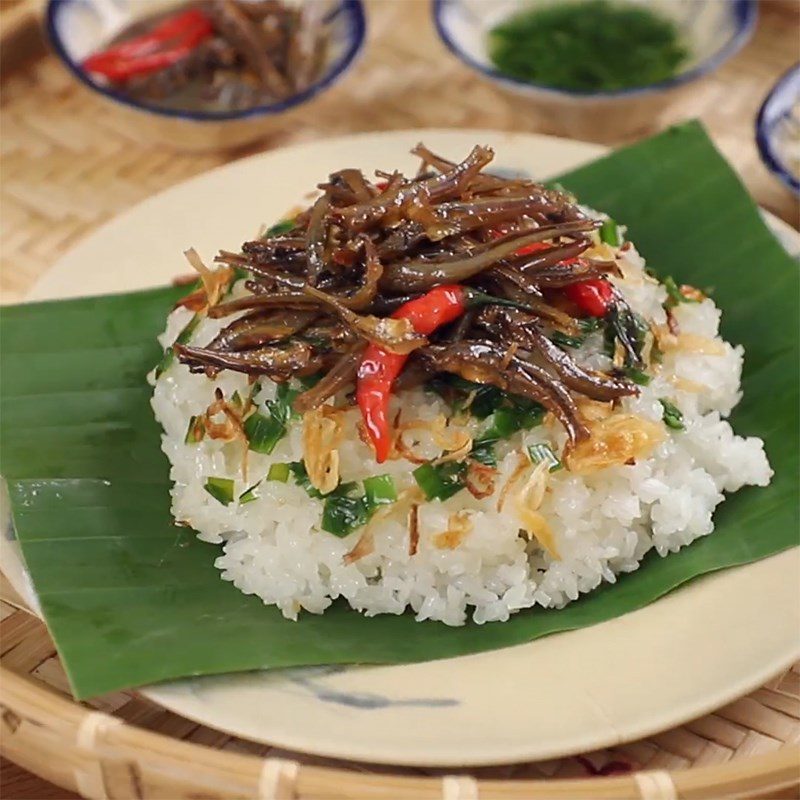 Step 5 Completion Anchovy Sticky Rice