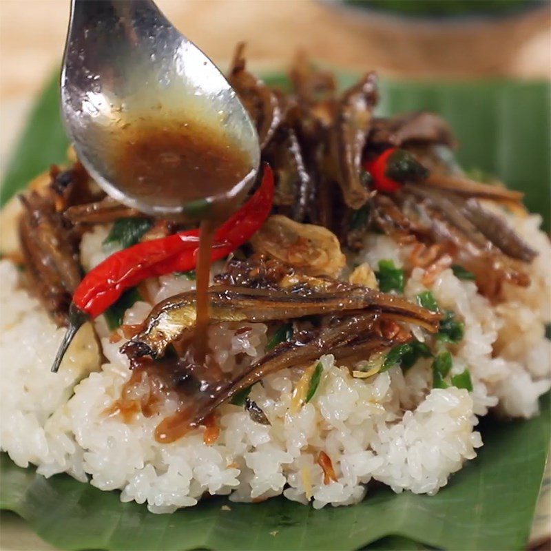 Step 5 Completion Anchovy Sticky Rice