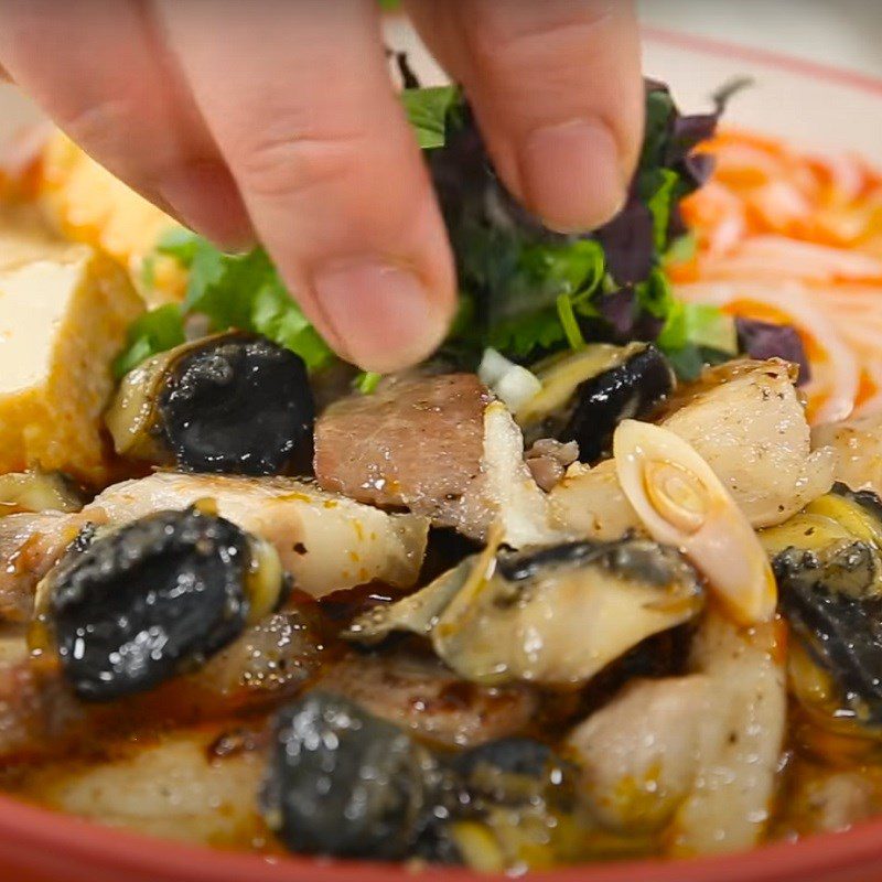 Step 5 Completion Spicy Snail Noodles