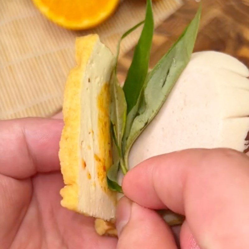 Step 3 Completion Steamed tofu with Vietnamese coriander (Recipe shared by Cooking with TasteVN)