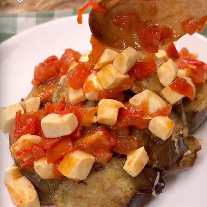 Step 4 Completion Eggplant with tomato sauce (Recipe shared by Tiktok Vegetarian Kitchen XANH)