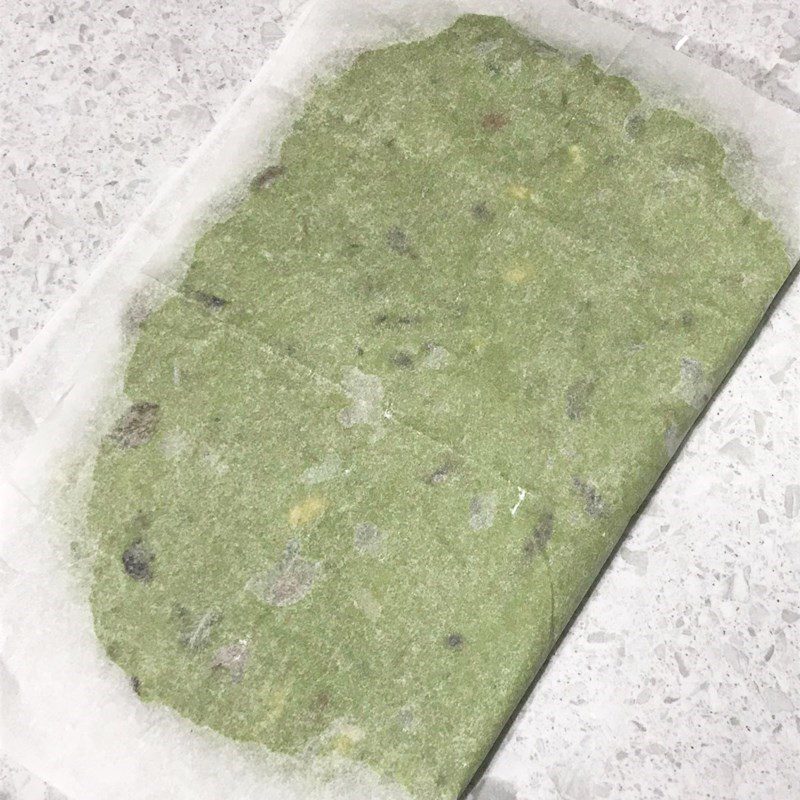 Step 4 Completion Green tea - chocolate nougat