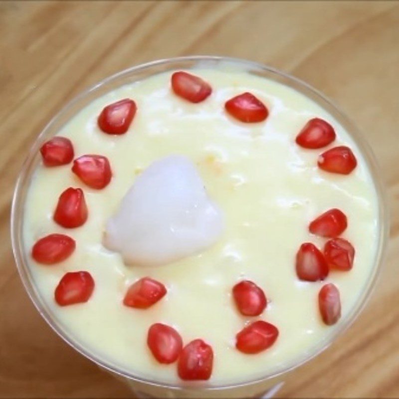 Step 3 Completion of lychee custard pudding