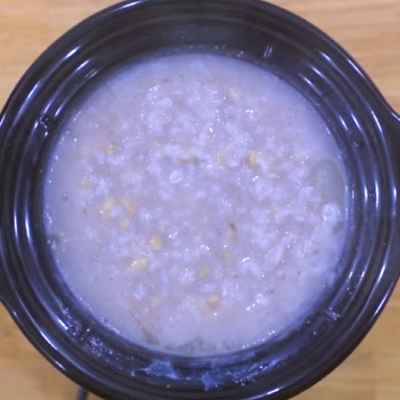 Step 6 Completion Green bean porridge with pig heart using a slow cooker