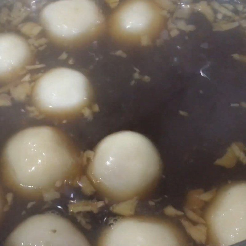 Step 7 Completion of Tàu hủ nước dừa with taro filling