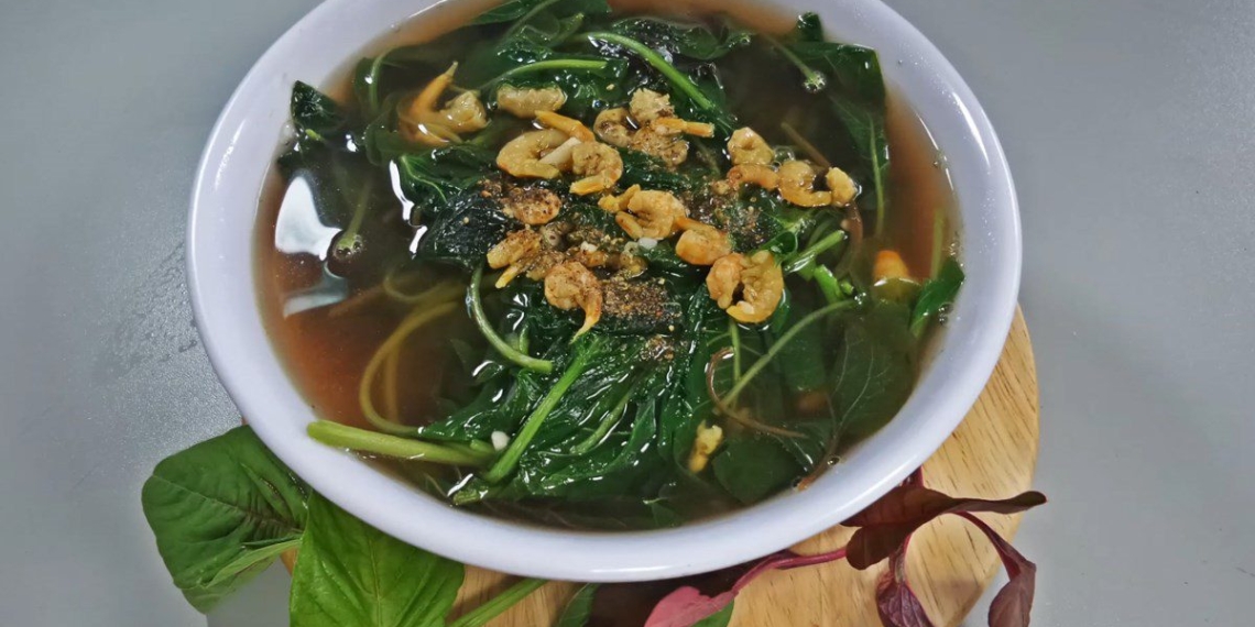how to cook black vegetable soup with dried shrimp simple recipe for rice meals 10702
