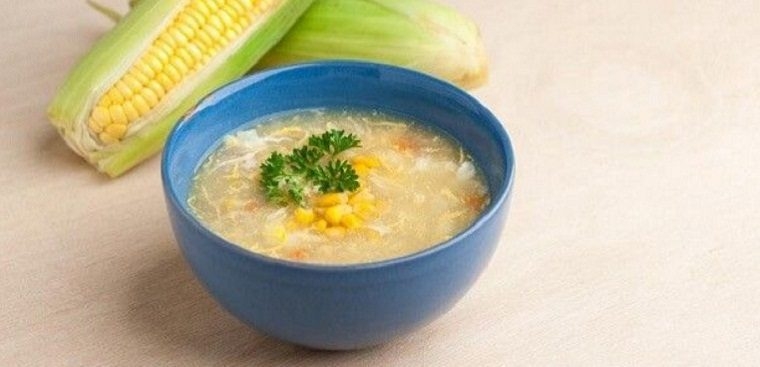 how to cook simple delicious corn soup for vegetarian day 02677