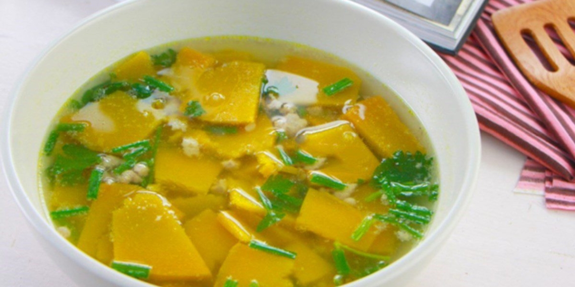 how to cook sweet and savory pumpkin soup with meat for a delicious meal 10185