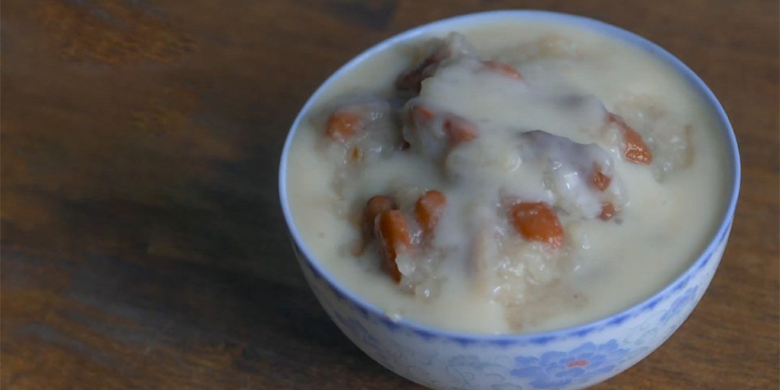 how to cook sweet potato paste with aromatic glutinous rice to satisfy hungry belly day 08822