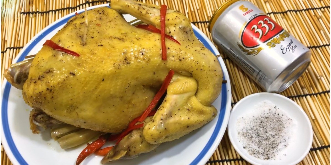 how to make beer steamed chicken tender fragrant golden attractive for the whole family 06955
