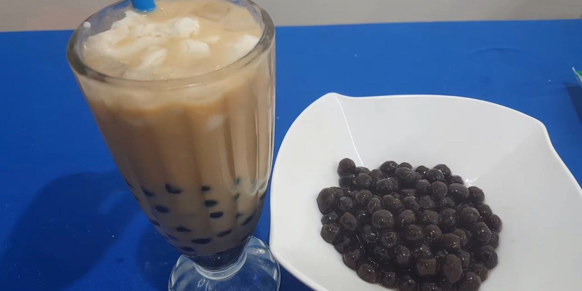 how to make chocolate boba tea delicious sticky standard flavor 07108