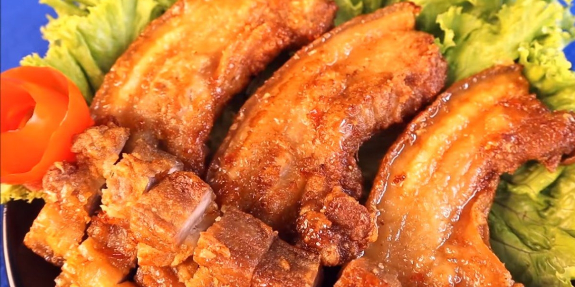 how to make crispy fried pork with fish sauce delicious and crunchy not greasy 03000