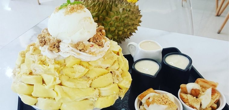 how to make delicious durian bingsu easy to make 00958