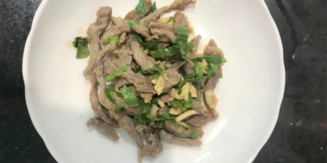 how to make delicious stir fried beef with lot leaves standard flavor for meal 14620