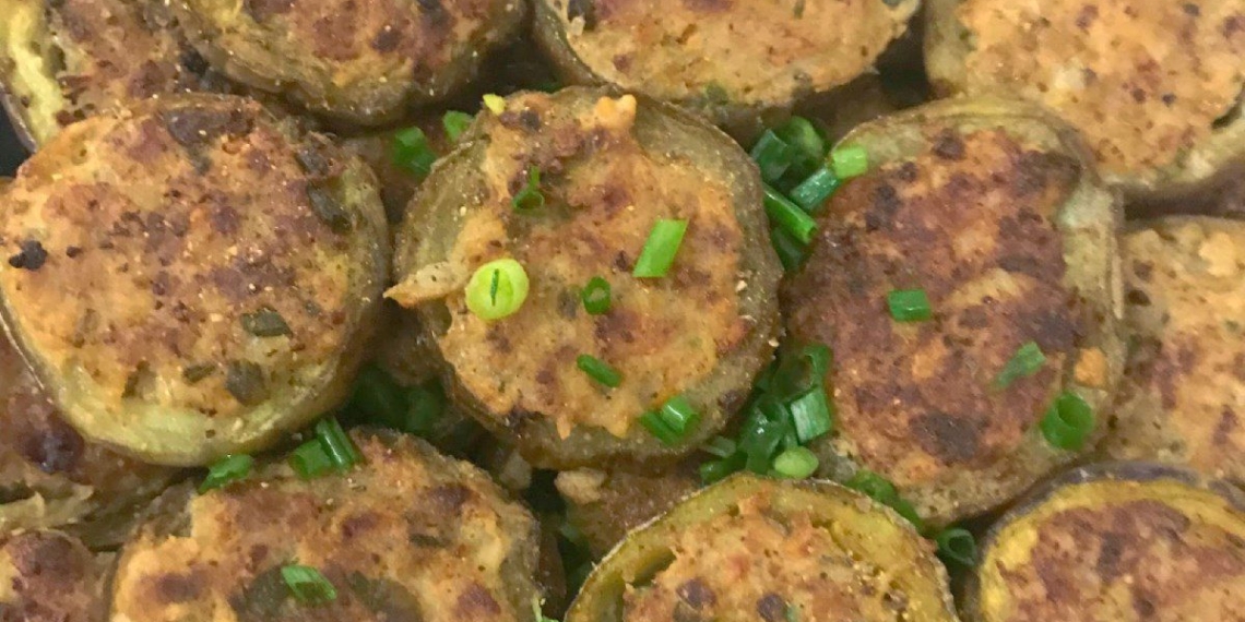 how to make eggplant stuffed with fried meat deliciously fragrant and crispy 14883