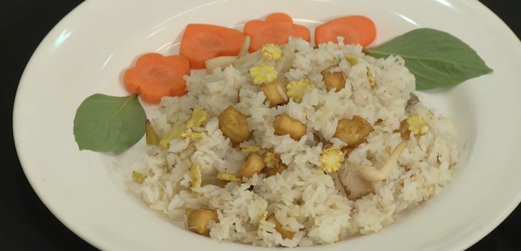 how to make fried rice with butter and mushrooms 02077