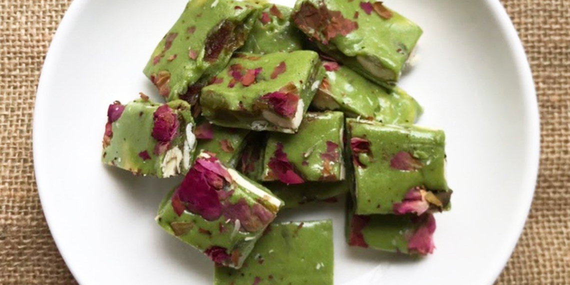 how to make green tea nougat candy delicious easy for tet festival 06881
