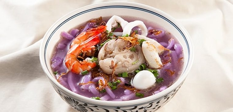 how to make purple sweet potato banh canh delicious satisfying 02803