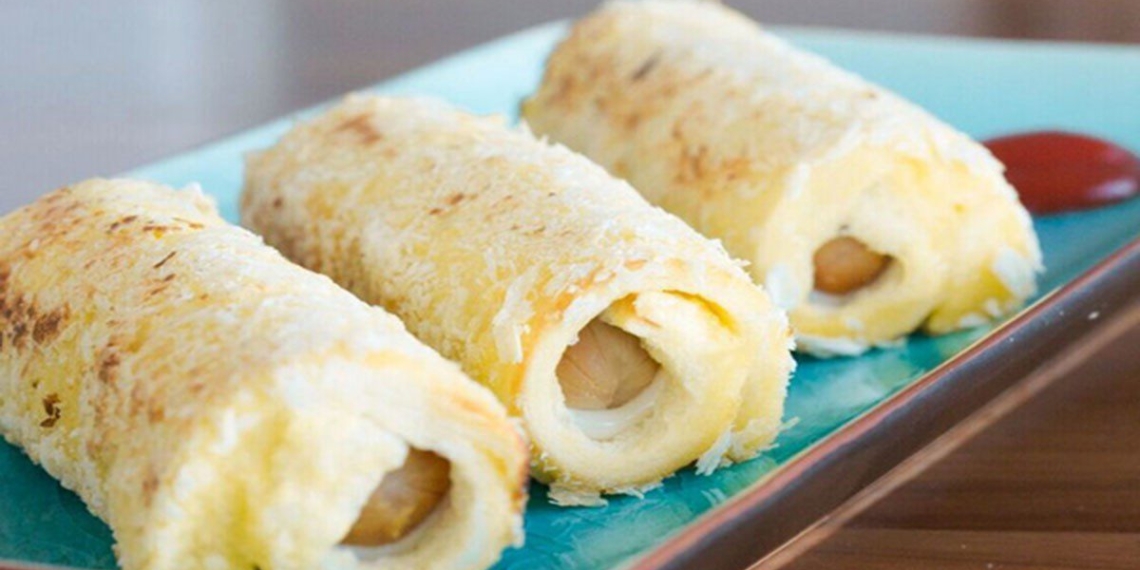 how to make sausage cheese fried crispy baguette rolls delicious 04700