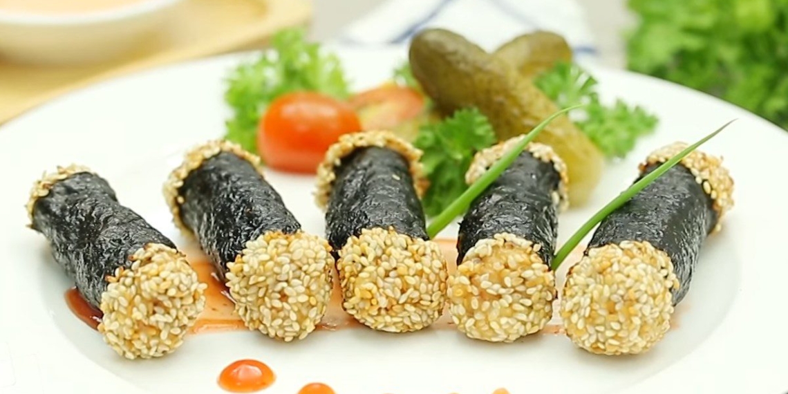 how to make seafood spring rolls fried crispy rum recipe 02930