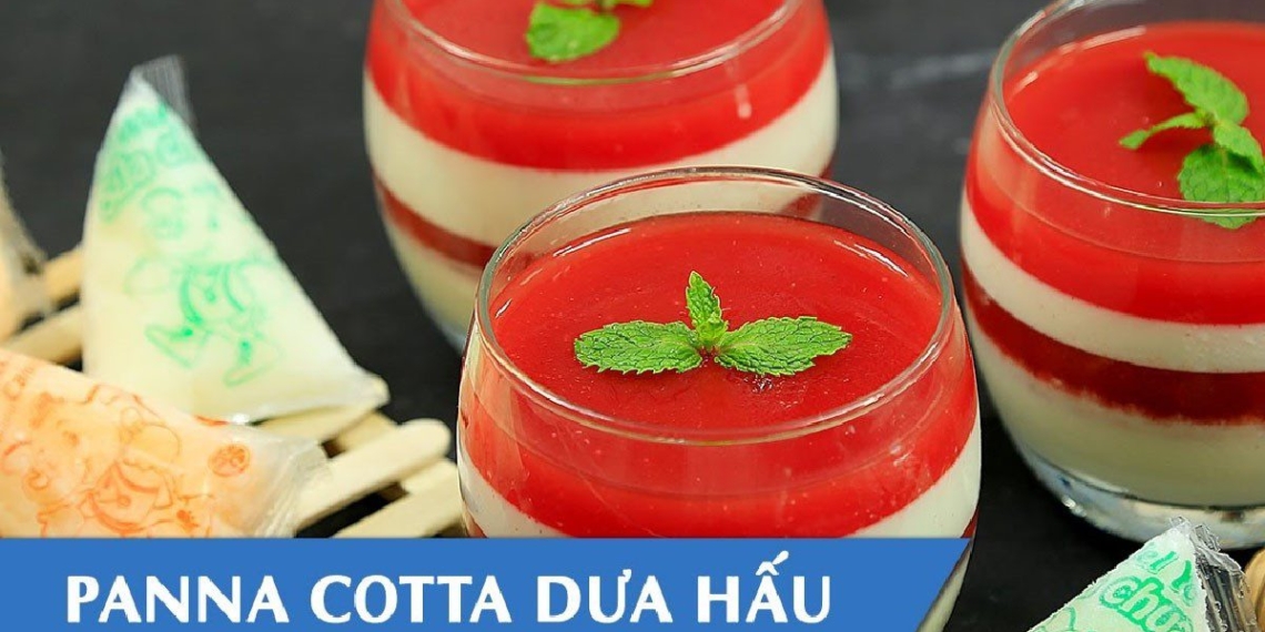 how to make watermelon coconut panna cotta refreshing delicious dessert 05408