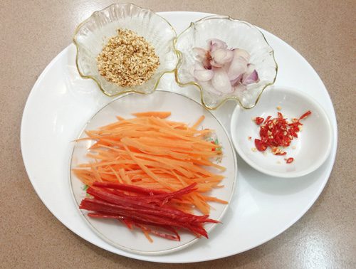Step 3 Prepare the other ingredients Thai Shrimp and Squid Salad