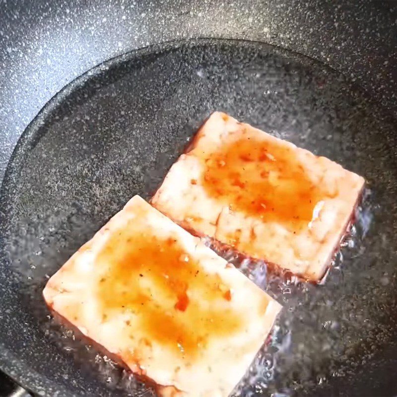 Step 4 Sautéed Tofu Vegetarian Longevity Noodles Stir-fried