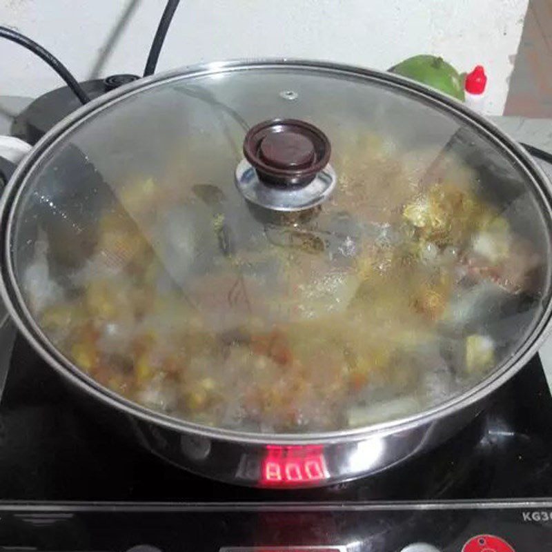 Step 3 Cook the fish Fish braised with lemongrass turmeric chili