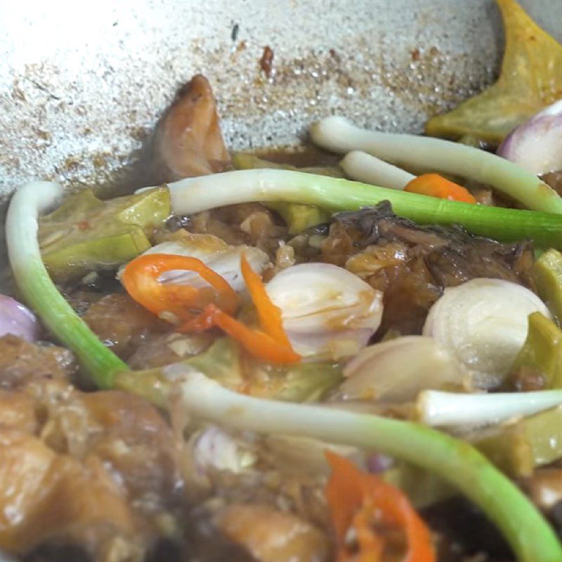 Step 4 Braised fish Braised ngat fish with starfruit