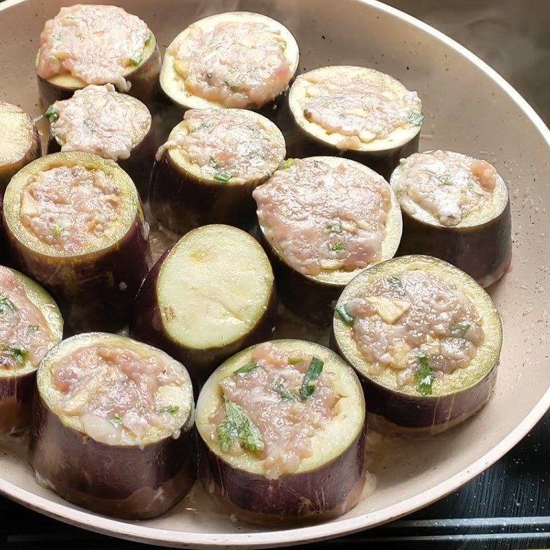 Step 5 Braise the eggplant Stuffed eggplant