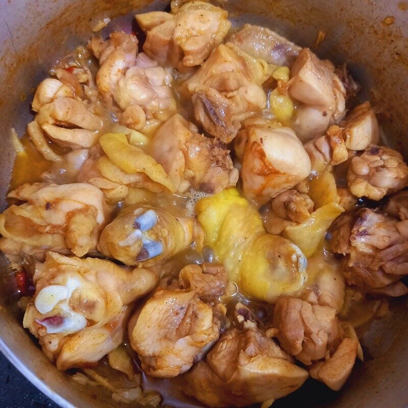 Step 3 Cook the chicken Curry chicken