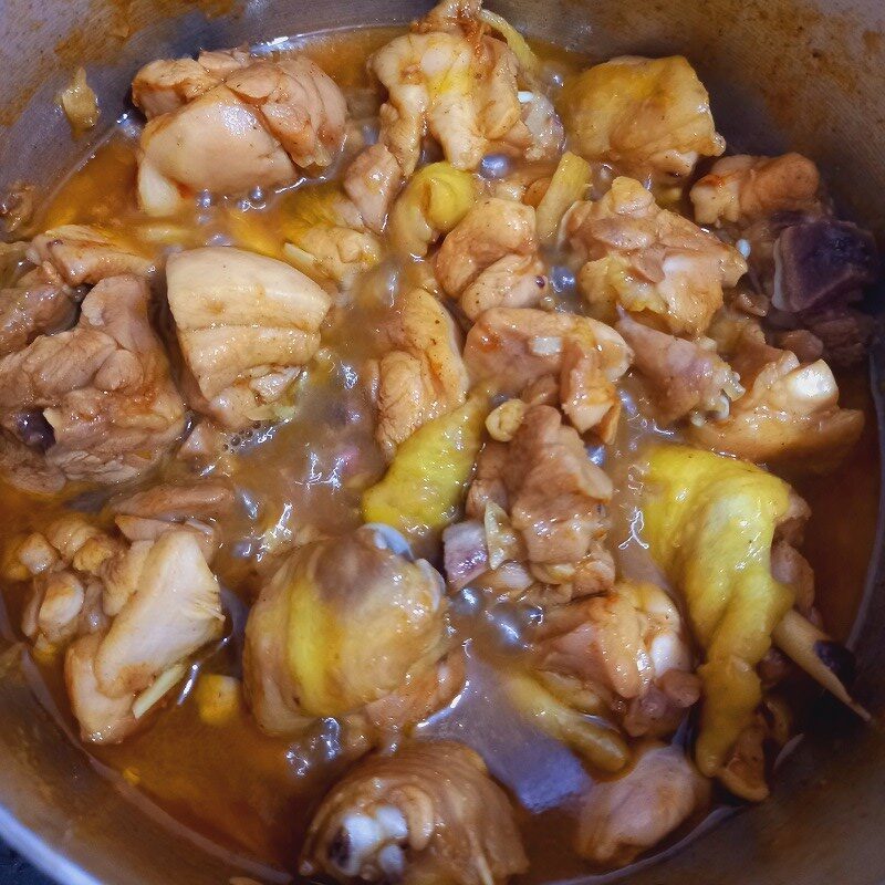 Step 3 Cook the chicken Curry chicken