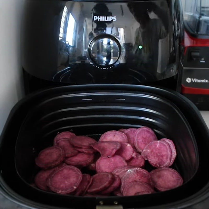 Step 3 Roast the sweet potato Roasted purple sweet potato using an air fryer