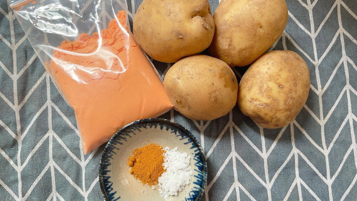 Ingredients for fried potatoes