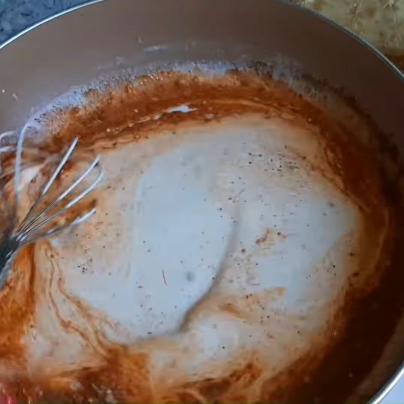 Step 3 Mixing the dough Vegetarian sausage from short ribs and white tofu