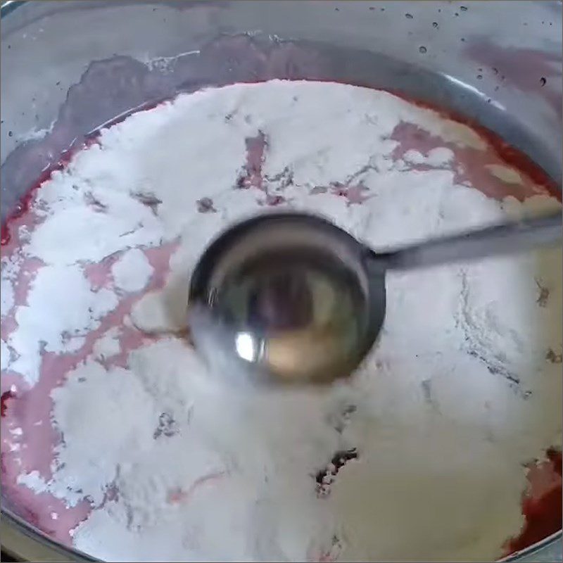 Step 2 Stir the strawberry syrup and milk mixture Strawberry Syrup Ice Cream