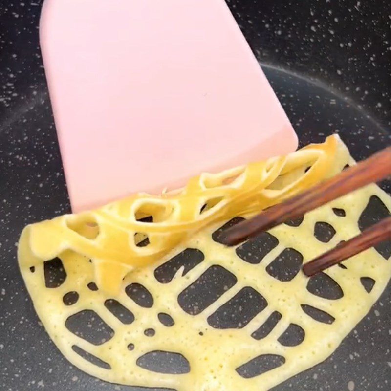 Step 2 Making Egg Roll Cake (Recipe shared from Tiktok Cooking with TasteVN)