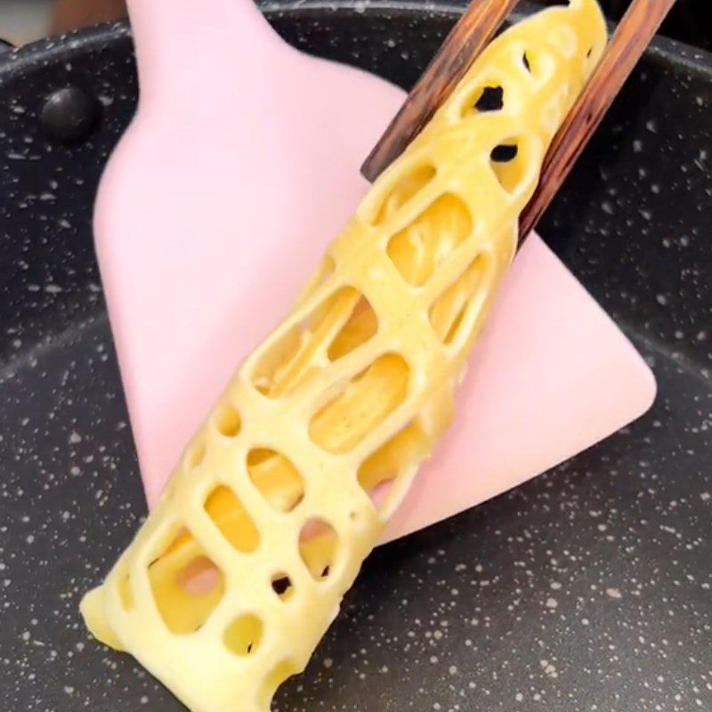 Step 2 Making Egg Roll Cake (Recipe shared from Tiktok Cooking with TasteVN)