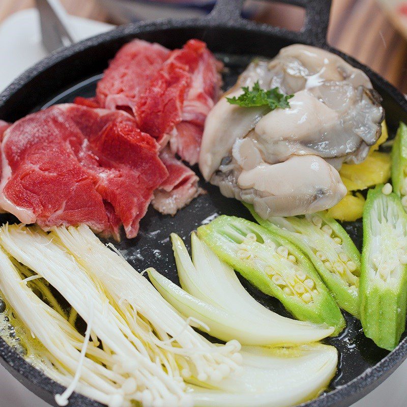 Step 4 Making beef with oyster sauce Beef with cheese sauce