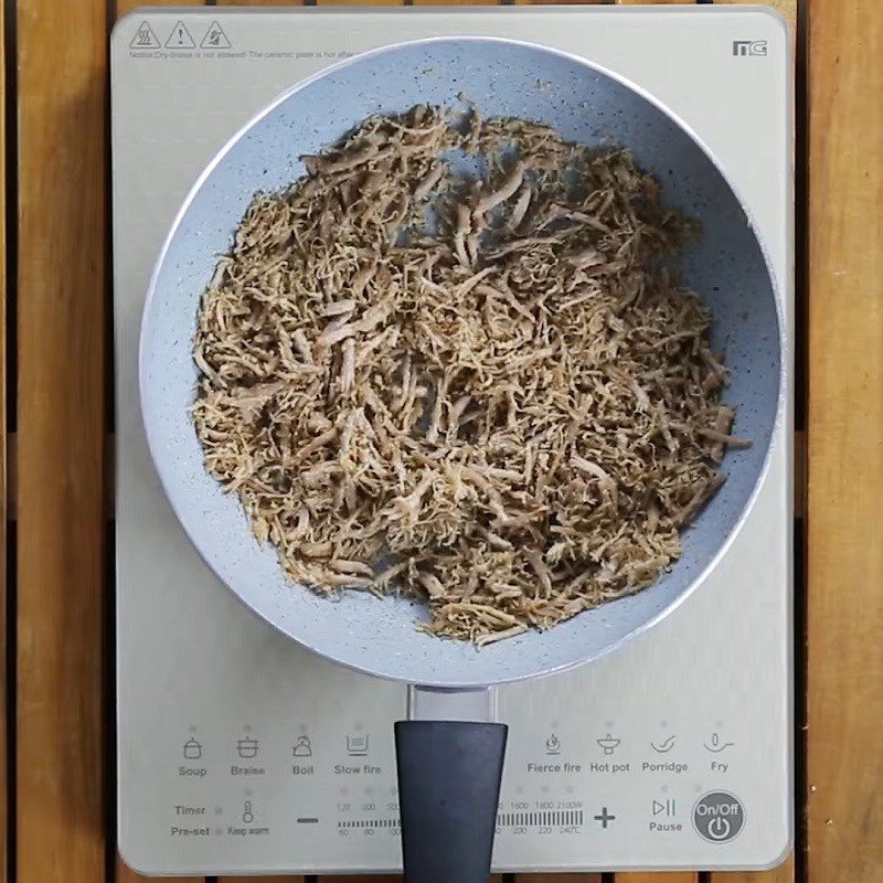 Step 4 Making shredded pork