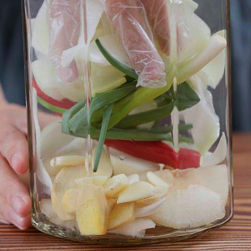 Step 1 Make pickled white radish Cold Noodles Naengmyeon-mul