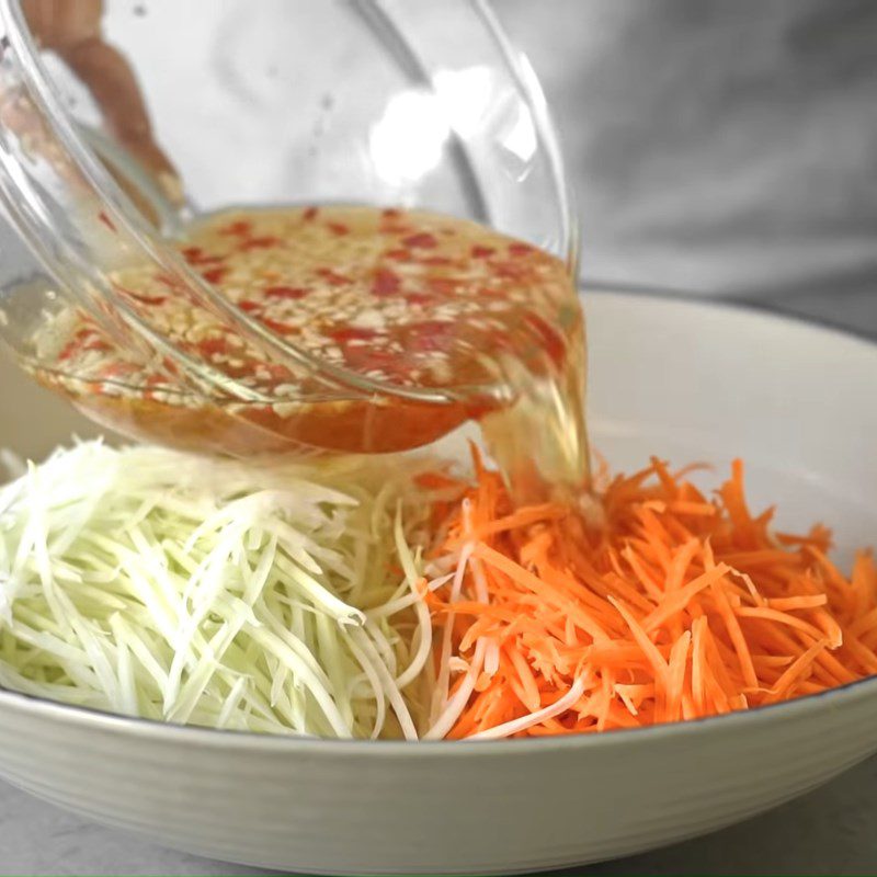 Step 4 Make Vegetable Salad to Serve Braised Pork Knuckle with Soy Sauce